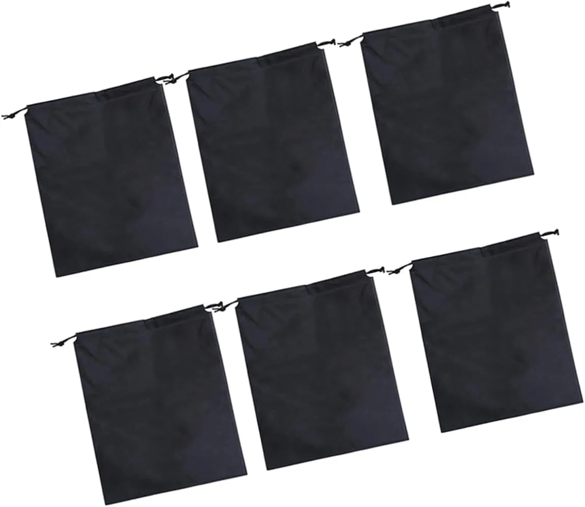 12pcs Linen Storage Bags Drawstring Bag for Home Bulk Nonwoven Fabric Purse for Storage