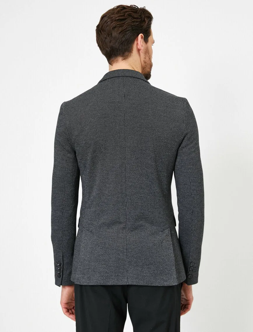 17476 Anthracite Two Button Double Vent Jacket