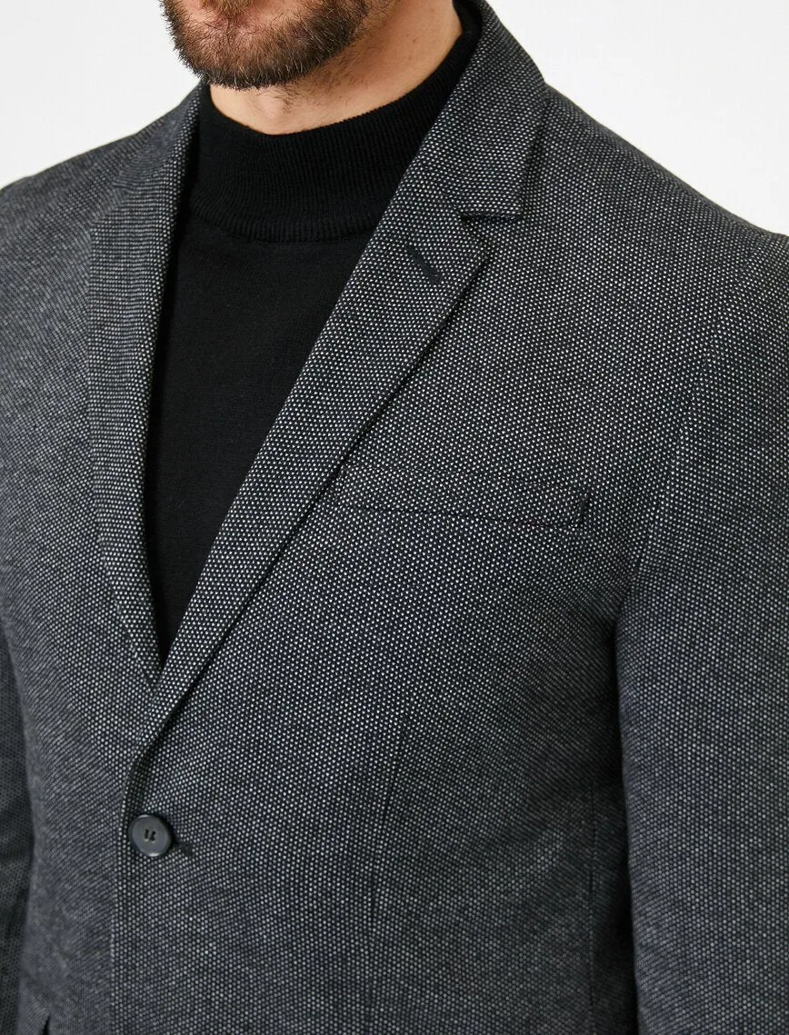 17476 Anthracite Two Button Double Vent Jacket
