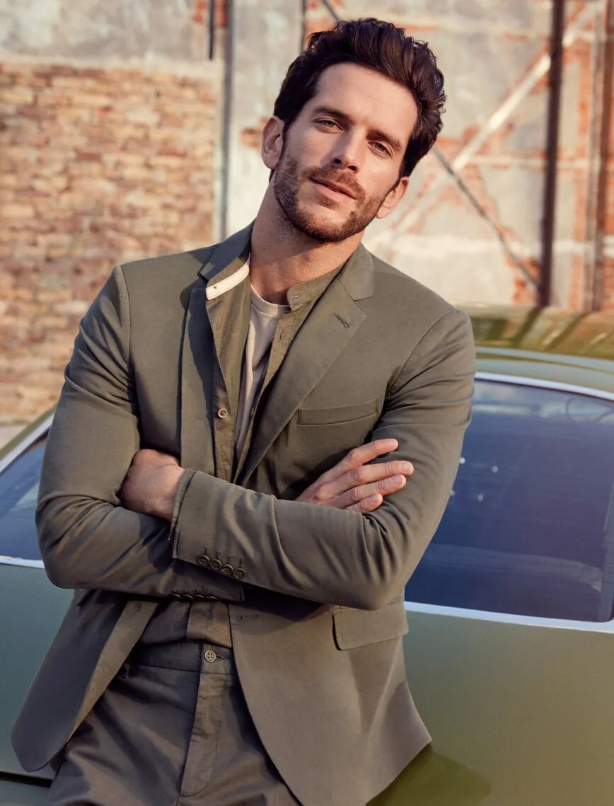 17491 Green Two Button Blazer Jacket