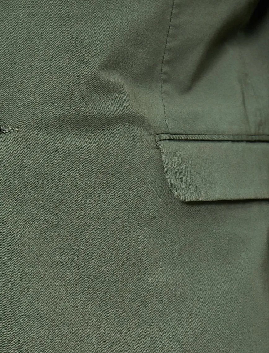 17491 Green Two Button Blazer Jacket
