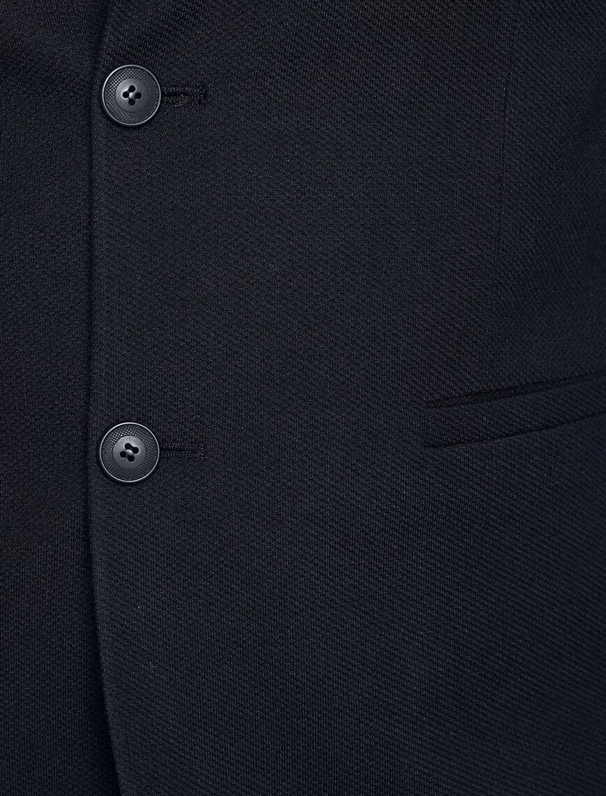 17505 Black Pocket Detailed Blazer