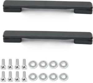 2PCS Luggage Replacement Handle Pulls,Plastic Pull Handle Grip,Flexible Black Handle Pull Straps Box Handles Luggage Case or Suitcase Replacement Handles for Bag,Luggage Parts 201x28x20mm