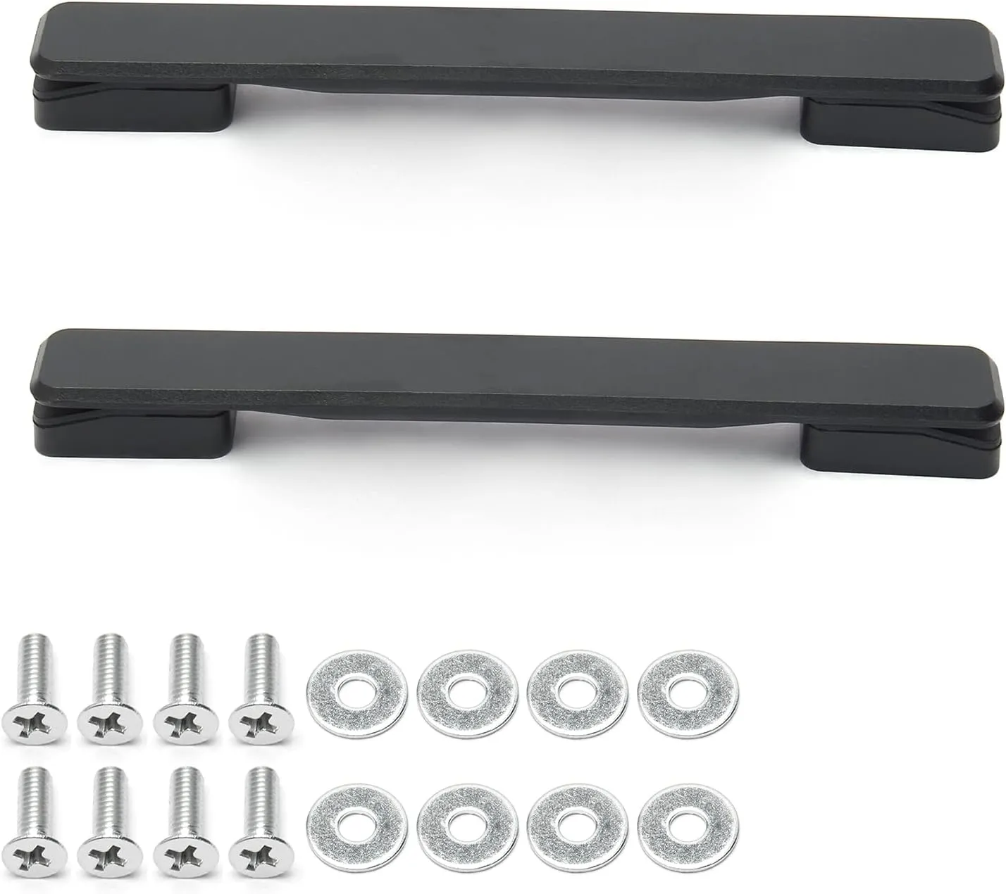 2PCS Luggage Replacement Handle Pulls,Plastic Pull Handle Grip,Flexible Black Handle Pull Straps Box Handles Luggage Case or Suitcase Replacement Handles for Bag,Luggage Parts 201x28x20mm