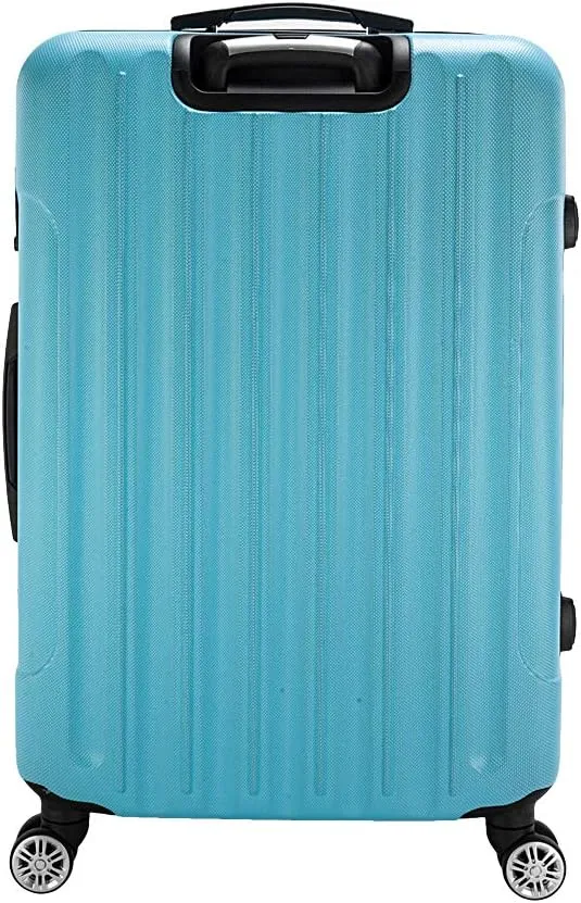 3 Piece Luggage Set, Hardshell Suitcases with Spinner Wheels, Large Capacity and Durable ABS Material, Ideal for Traveling, Business Trips and Family Vacations (Blue)