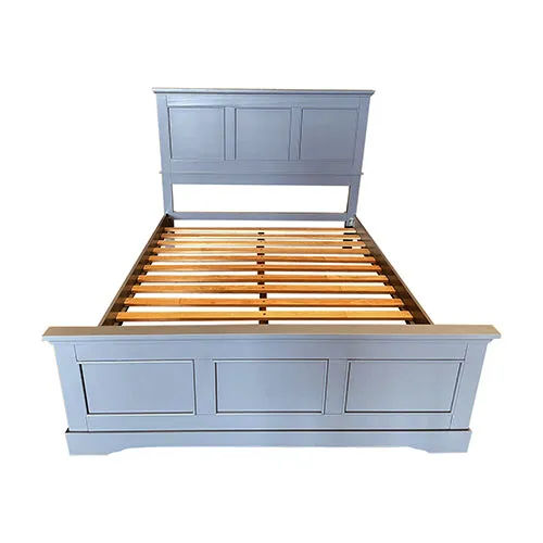 5-Piece Bedroom Suite | Solid Wood & MDF | King Size | Grey Colour | Bed, Bedside Table, Dresser & Tallboy