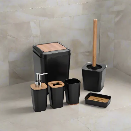 6 Pieces Toilet & Bathroom Accessories