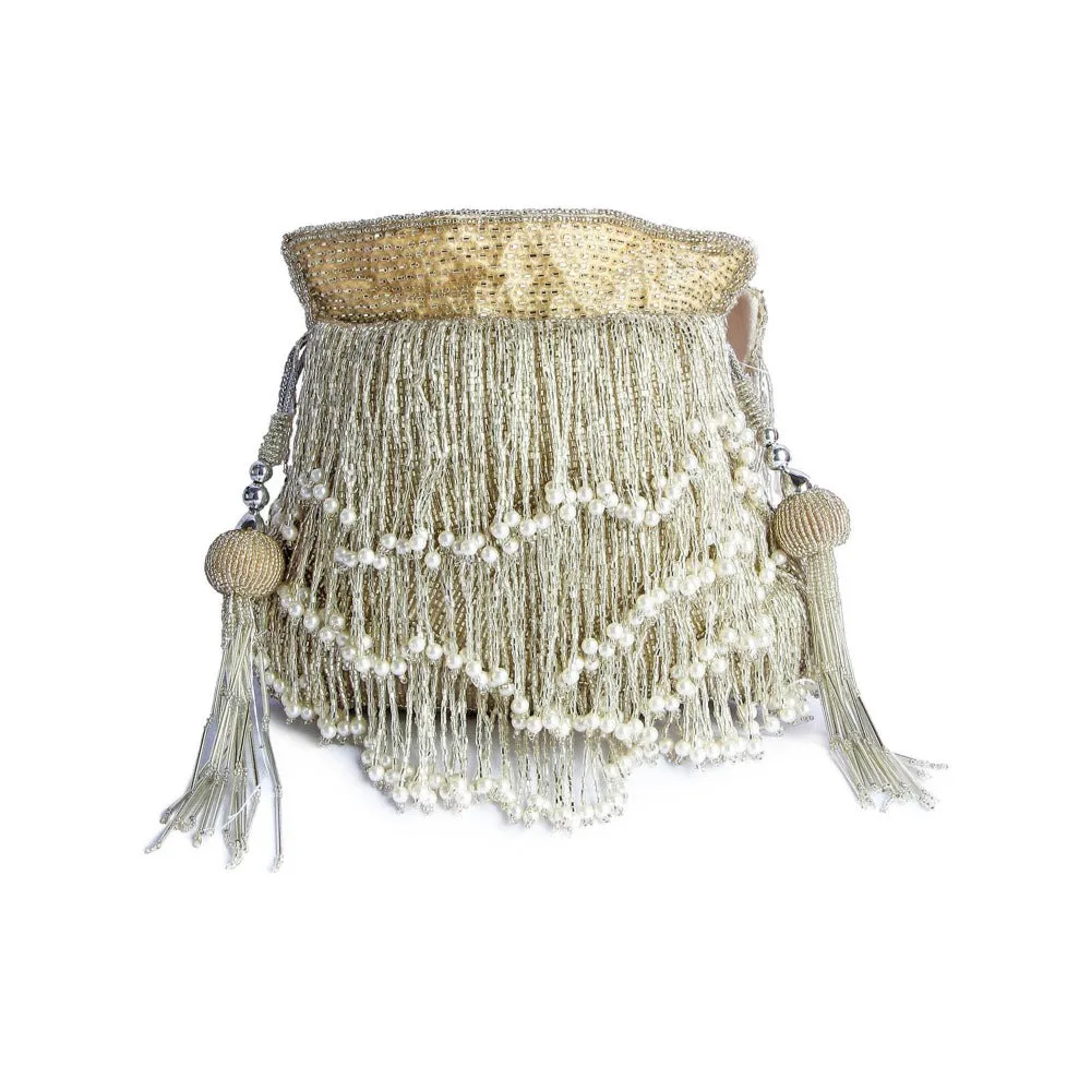 A Clutch Story Silver Patterned Batuas and Potlis
