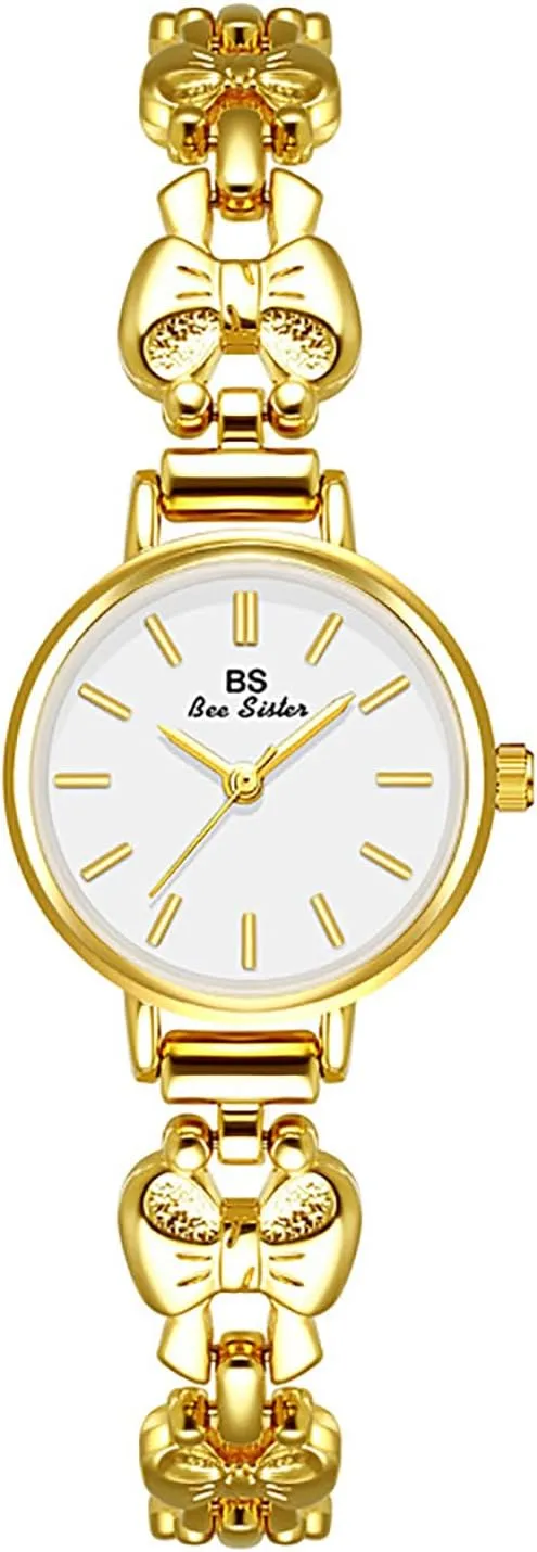 ADSBIAOYE Women Fashion Dress Watch Vintage Elegant Bow Temperament Gift Waterproof Analog Casual Watch