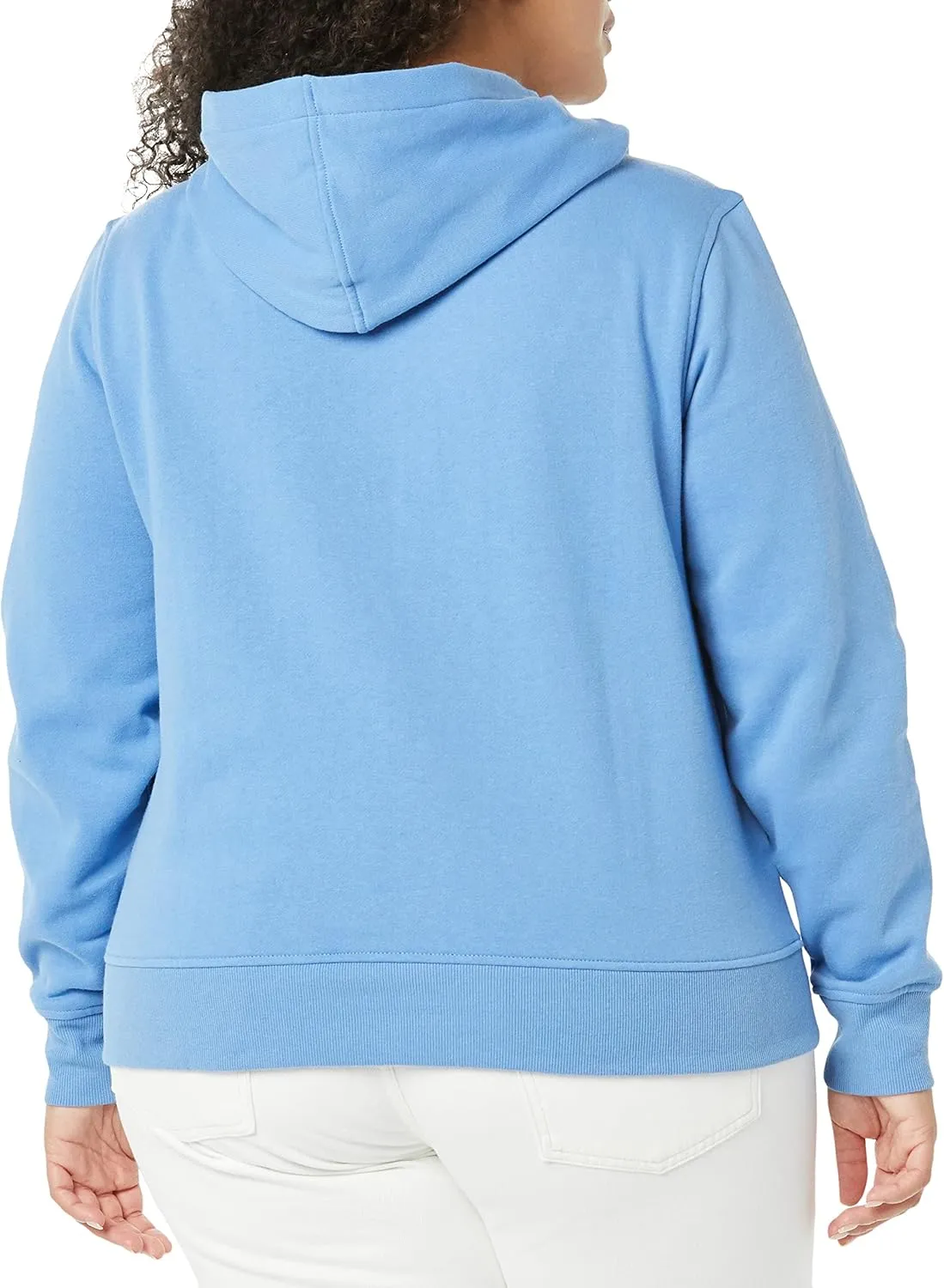 Amazon Essentials Women's Classic-Fit Long-Sleeve Open V-Neck Hooded Sweatshirt - Discontinued Colors