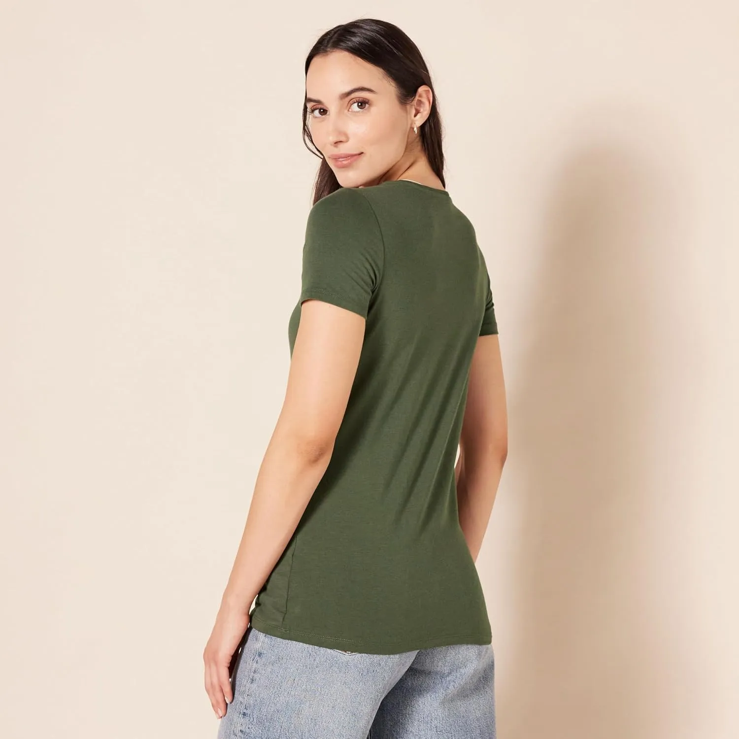 Amazon Essentials Women's Classic-Fit Short-Sleeve Crewneck T-Shirt, Multipacks