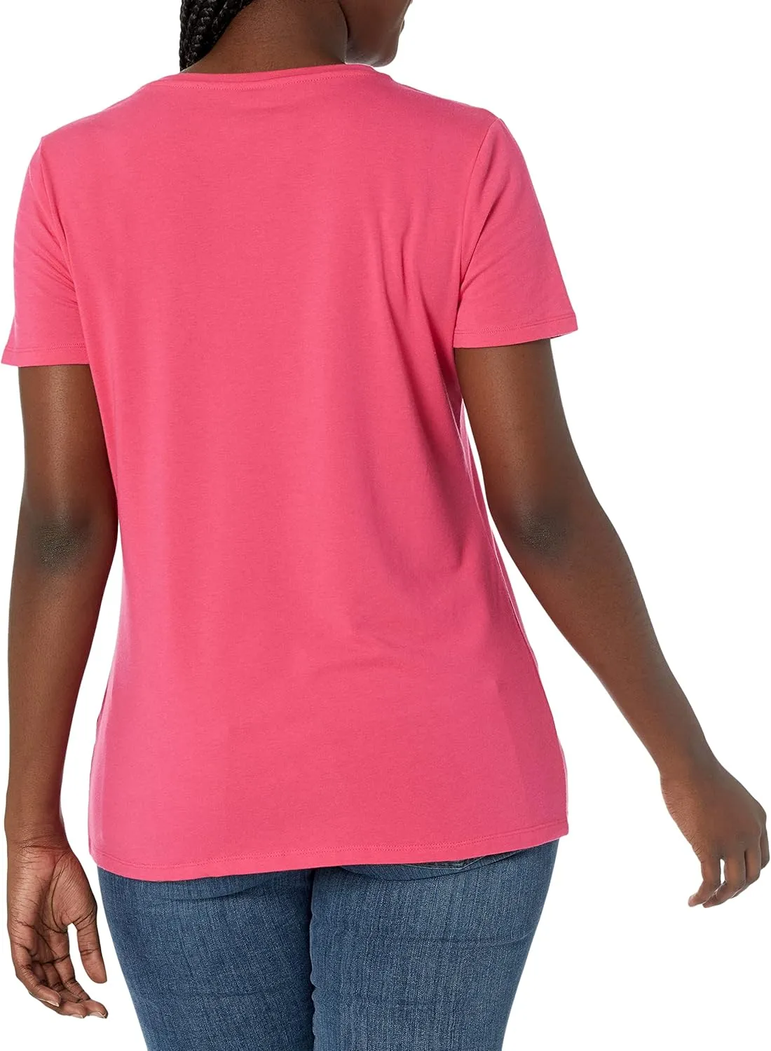 Amazon Essentials Women's Classic-Fit Short-Sleeve Crewneck T-Shirt, Multipacks