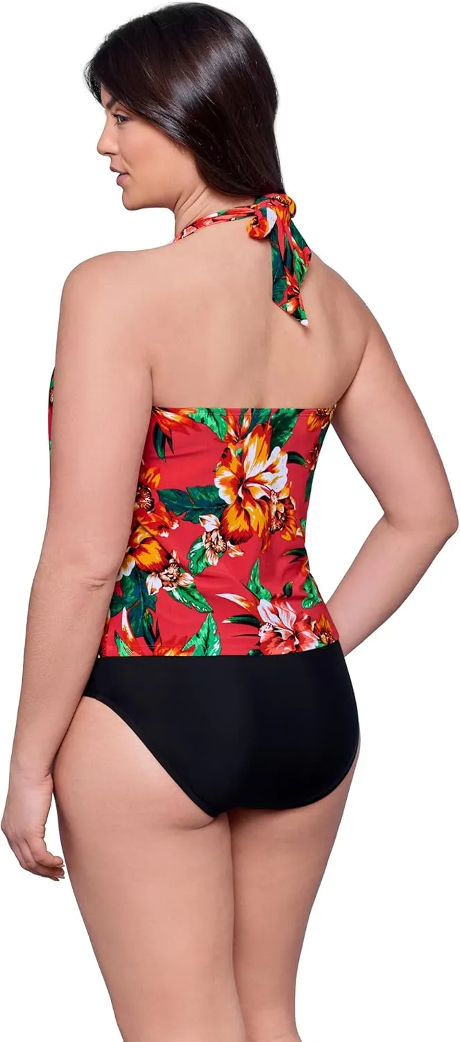 Aqua Green Women's Halter Neck Tankini