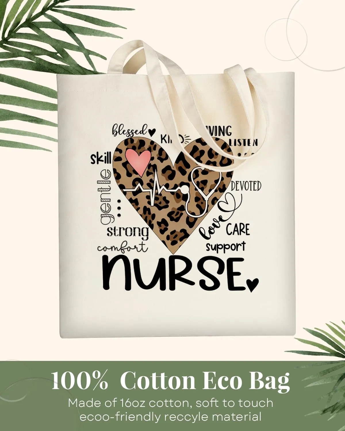 AUSVKAI Canvas Tote Bag Aesthetic Cute For Women College Grocery Bag Cotton Cloth Beach Totes Gift