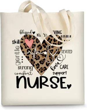 AUSVKAI Canvas Tote Bag Aesthetic Cute For Women College Grocery Bag Cotton Cloth Beach Totes Gift