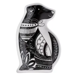 B&W Pet Shaped Trinket Dish