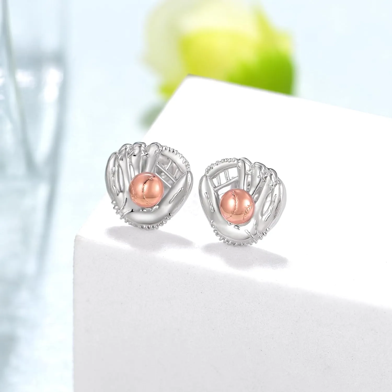 Baseball/Softball/Volleyball/Pickleball/Soccer/Basketball/Hockey Earrings 925 Sterling Silver Sport Jewelry Gifts for Women