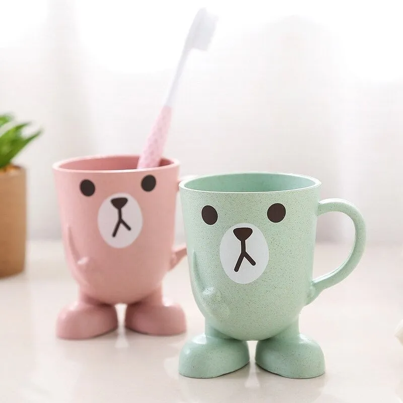 Bear Mug Toothbrush Holder