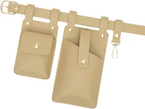 Belt Pouch Waist Organiser Belt Comfortable Fashion Waterproof Gifts Waist Bag, Khaki