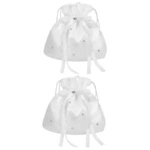 BESPORTBLE 2pcs Wedding Purse for Women Bridal Pouch Bridal Bag Elegant Wedding Bag Perfect Favor for Party