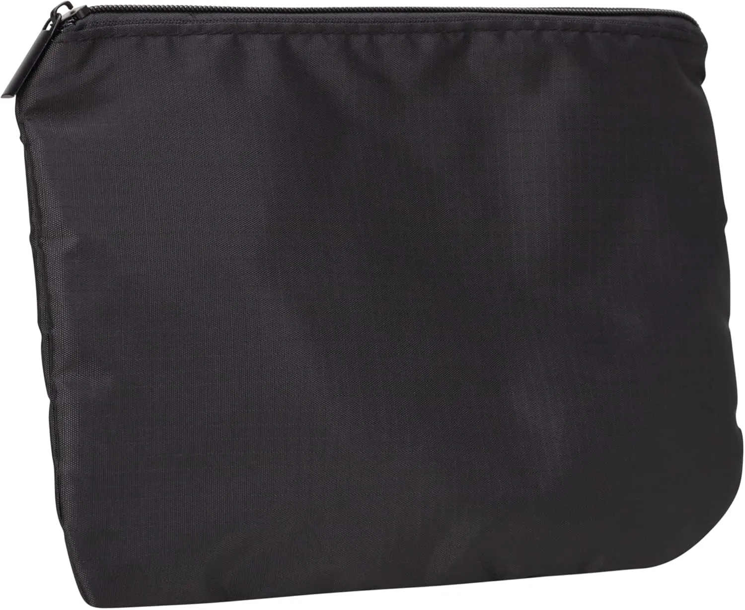 Brookstone Travel Storage Pouch - 3 Piece Flexible and Expandable Travel Zipper Pouch Set for Toiletry, Makeup, and Cosmetics, Black