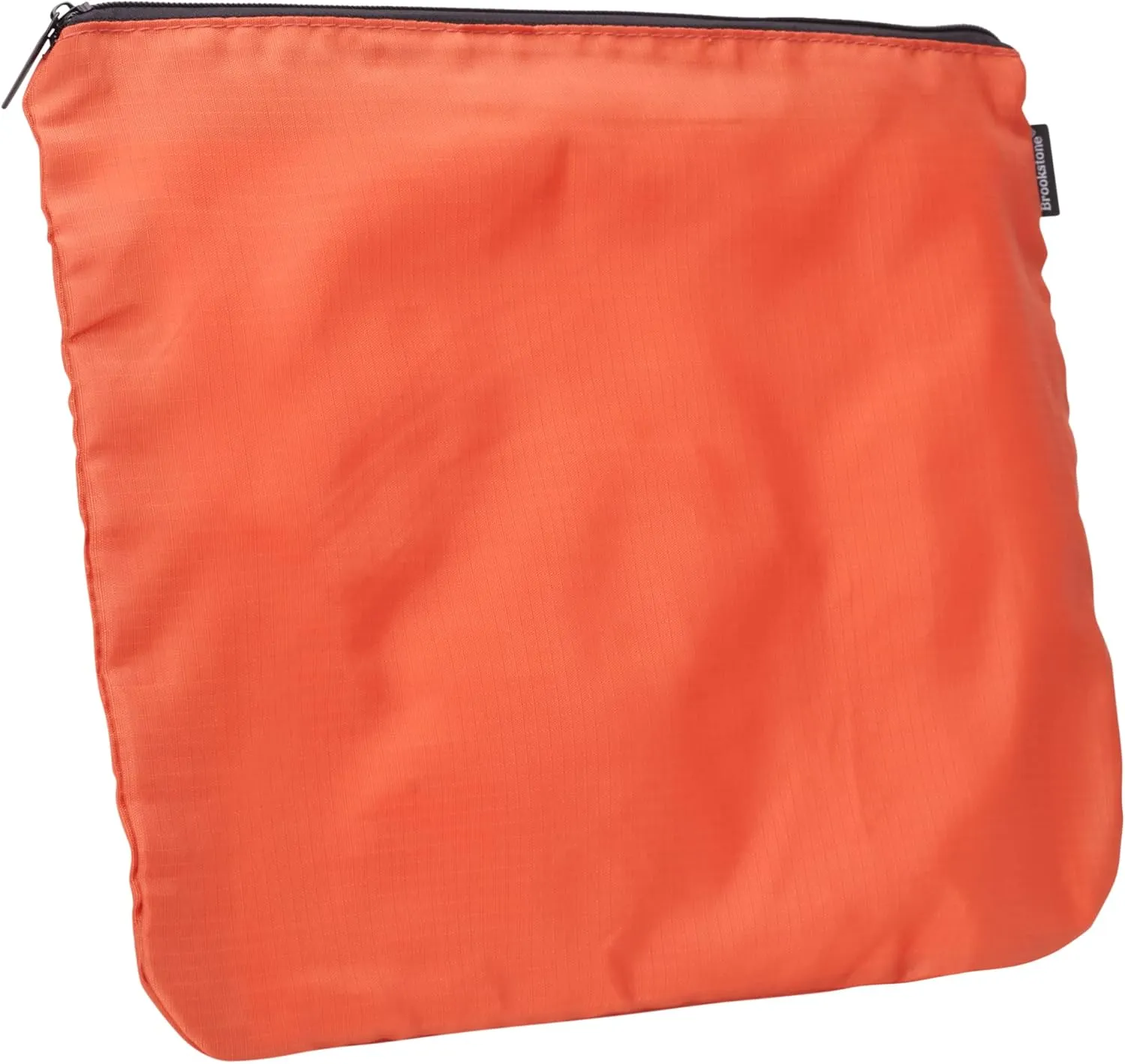Brookstone Travel Storage Pouch - 3 Piece Flexible and Expandable Travel Zipper Pouch Set for Toiletry, Makeup, and Cosmetics, Size One Size, Orange