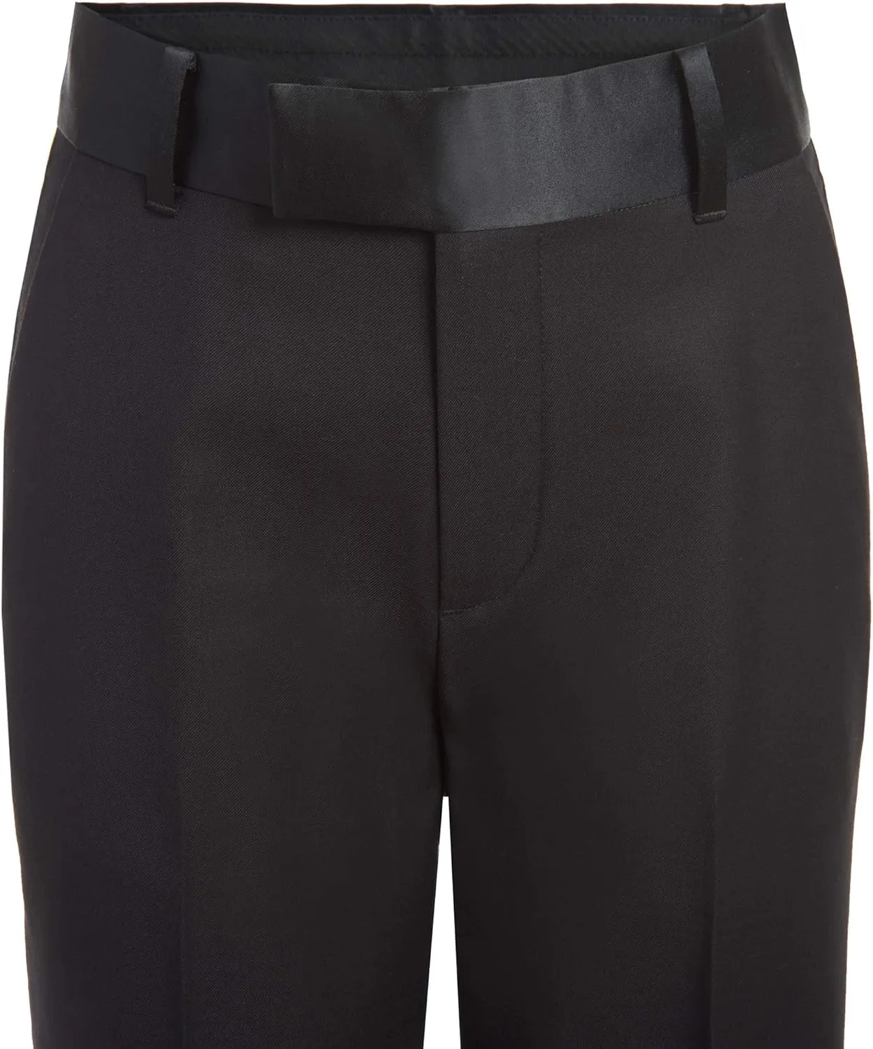 Calvin Klein Boys' 2-Piece Formal Tuxedo Suit Set, Includes Jacket & Dress Pants, Satin Trim Detailing & Functional Pockets