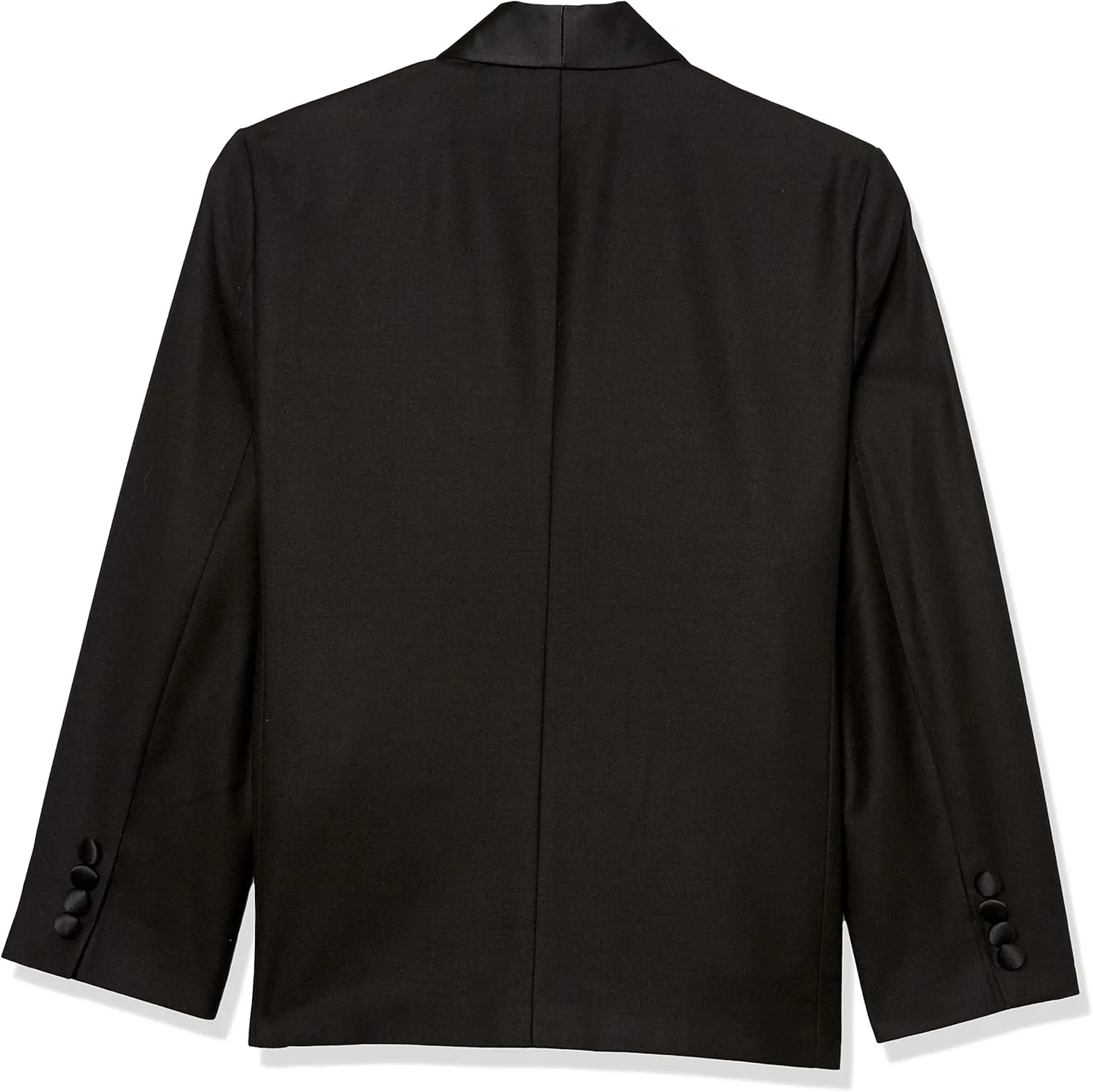Calvin Klein Boys' 2-Piece Formal Tuxedo Suit Set, Includes Jacket & Dress Pants, Satin Trim Detailing & Functional Pockets