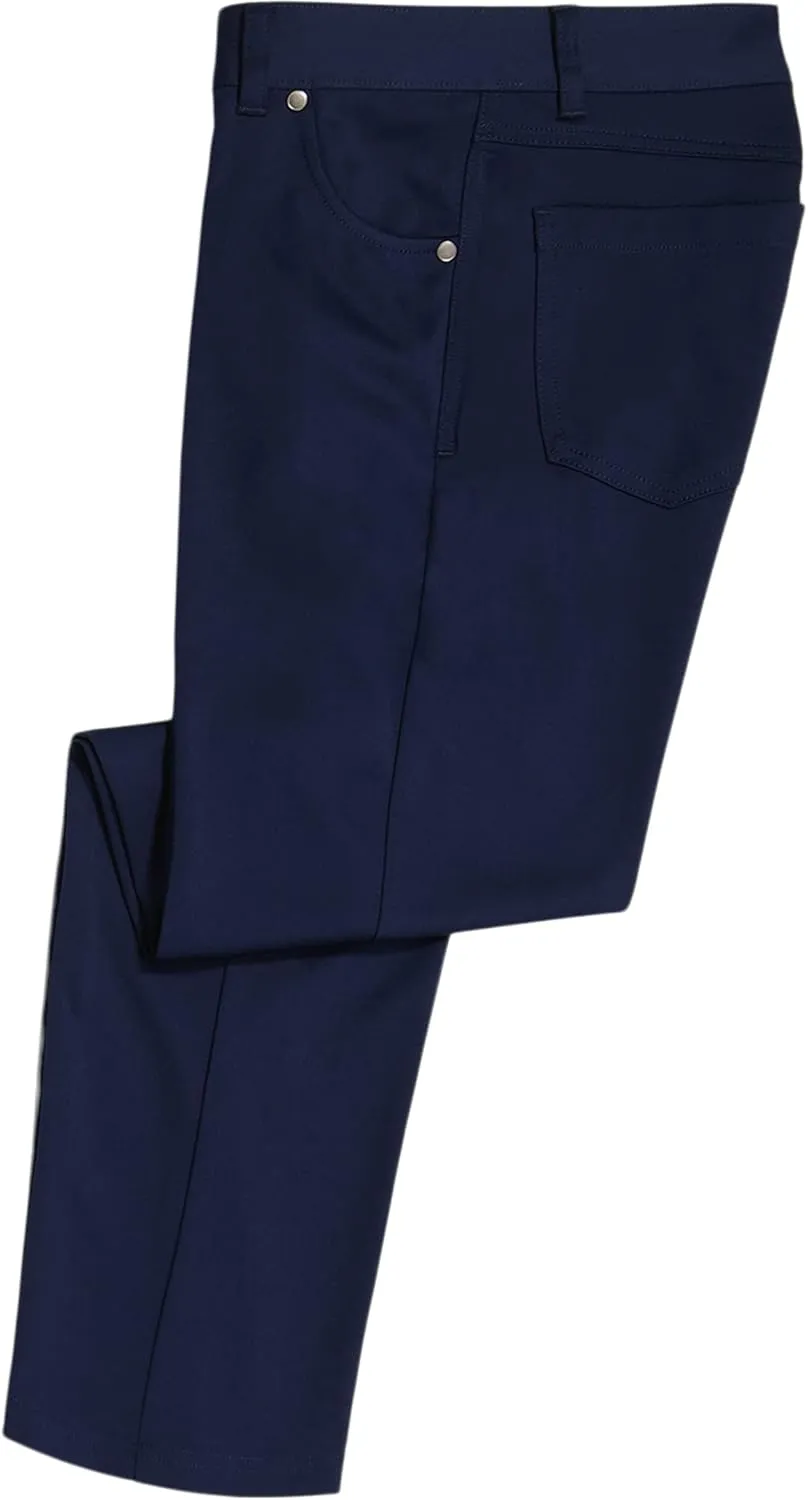 Calvin Klein Boys' Flat Suit Dress Pant, Straight Leg Fit & Hemmed Bottom, Belt Loops & Functional Front Pockets