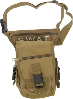Camping Waterproof Thigh Pouch Meticulously Stitched Zipper Sturdy Construction for Travel Sports