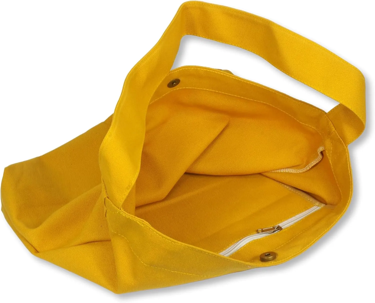 Canvas Bag with Magnetic Snap Large Size Simple Design Thick and Sturdy