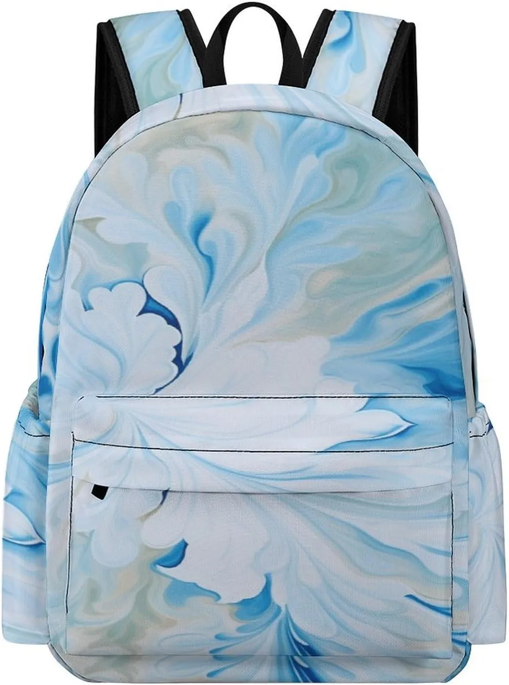 Classical Travel Backpack,Blue And White Print Personal Item Backpack,Spacious And Durable Backpacks for Work And Travel