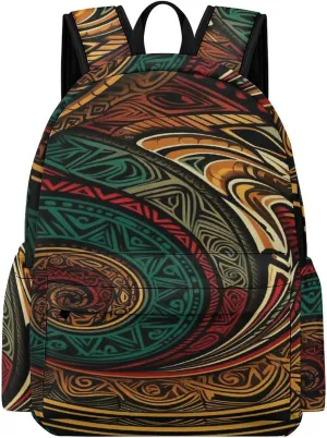 Classical Travel Backpack,Dark Teal HD Images Print Personal Item Backpack,Spacious And Durable Backpacks for Work And Travel