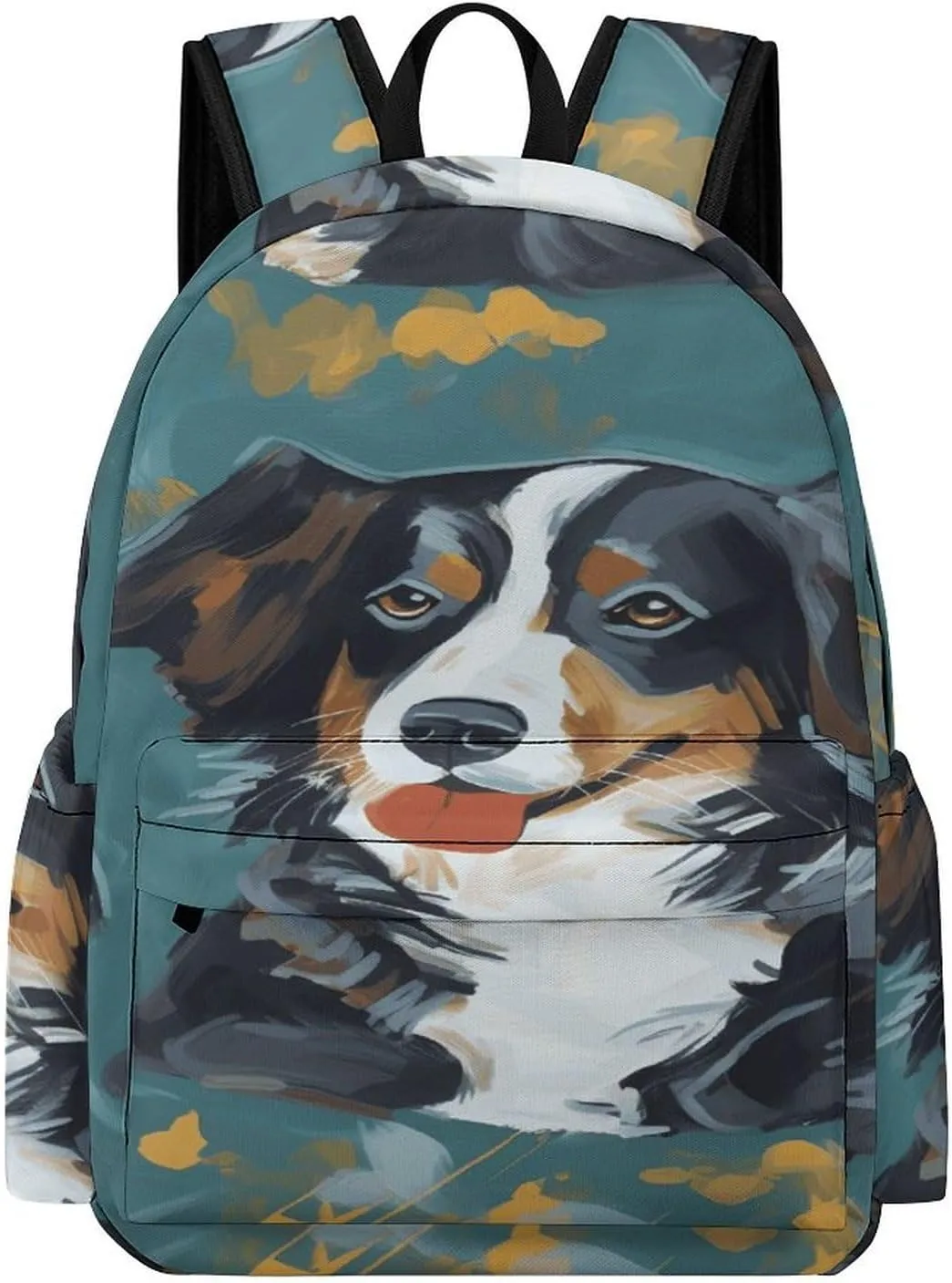 Classical Travel Backpack,Dog Print Personal Item Backpack,Spacious And Durable Backpacks for Work And Travel
