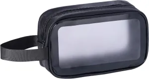 Clear Makeup Bag - TSA Approved Toiletry Bag for Travel(Grey)