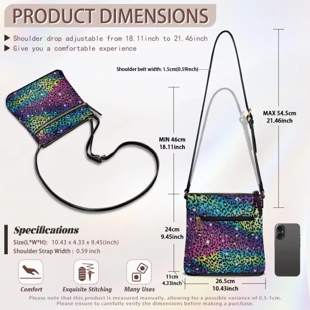 Coldinair Crossbody Bags for Women Leather Small Crossbody Purse Messenger Shoulder Bags Hobo Handbag for Women