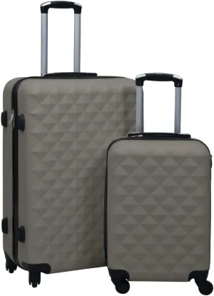 Convenient Travel Solution with Hardcase Trolley Set, Lightweight ABS, 2 Sizes, Anthracite