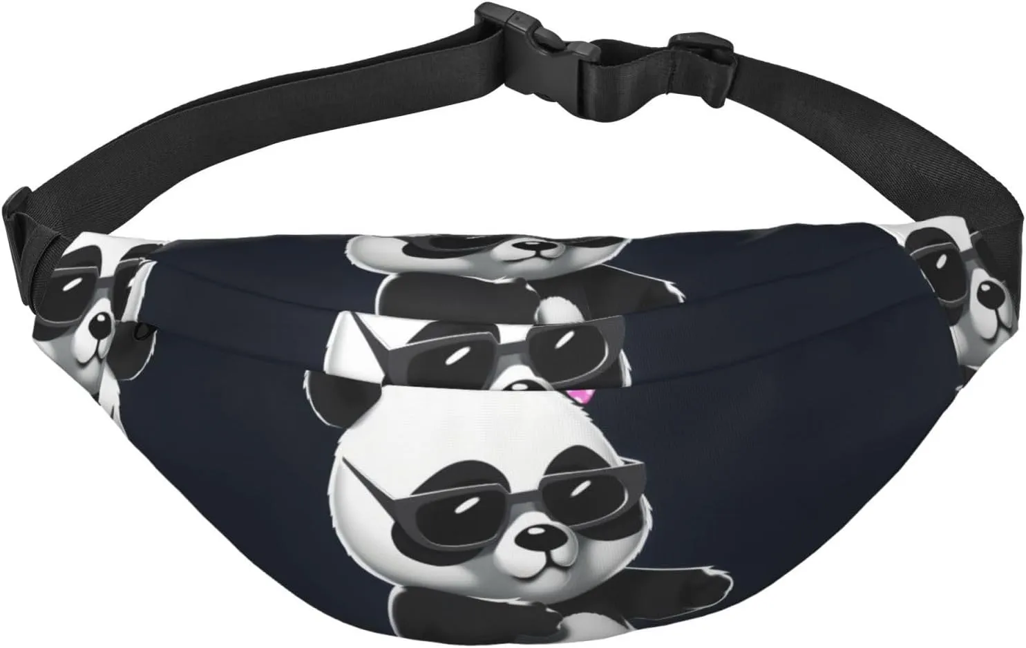 Cool Panda Fanny Pack for Men Women Belt Bag Fashion Waist Bag Everywhere Crossbody Bag Wallet Hip Bum Bag with Adjustable Strap Waterproof Chest Bag for Travel Hiking Sports
