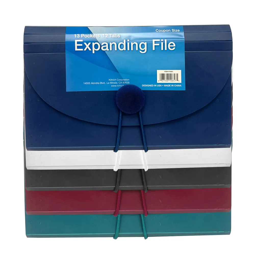 Coupon Organizer Sleeve Pocket Variety Pack Holder Pages Storage Wallet File New