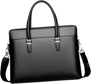 Cow Bag Men's Laptop Bag Business Briefcase Waterproof Cow Leather Stylish and Sturdy