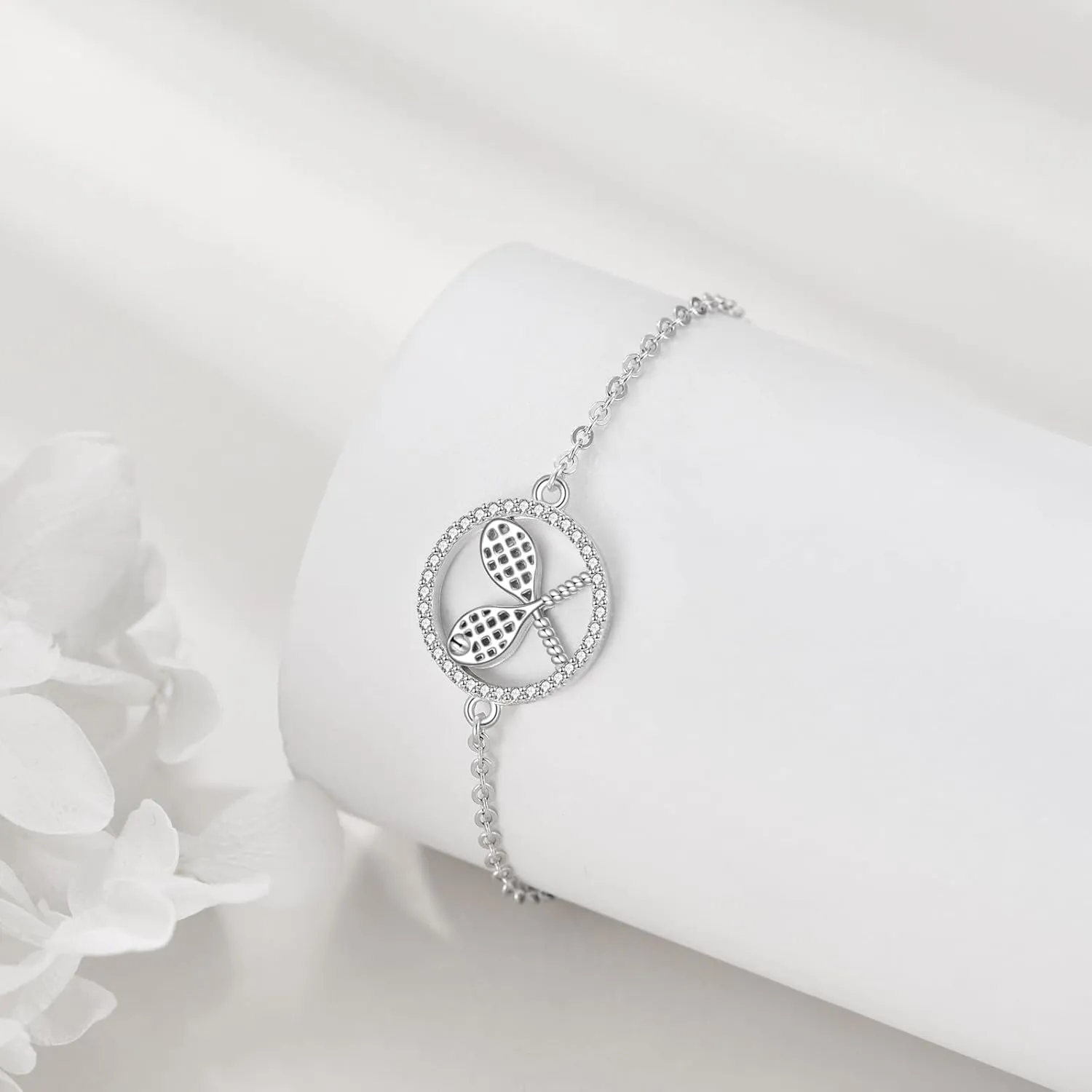 CRMAD Ballet/Key/Tennis/Sun Moon/Duck/Horseshoes/Opal Cross/Friendship Bracelet for Women Sterling Silver Bracelet Moonstone Jewelry