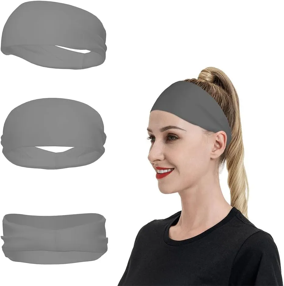 Custom Sport Headbands for Women & Men, Personalized Workout Sweatbands with Your Photo Name Logo, Customize Headwraps Hair Bands for Gym, Running, Cycling