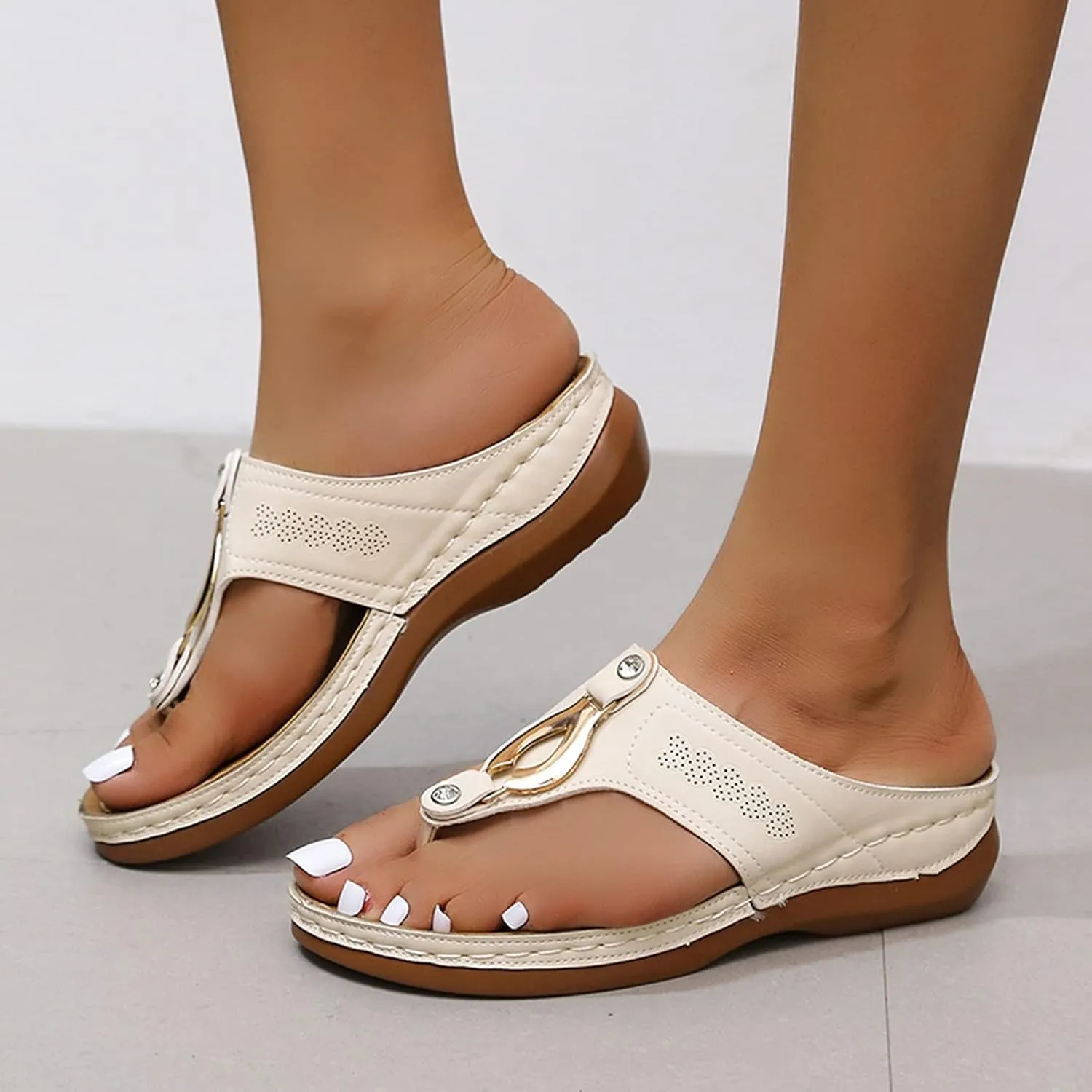 Eduavar Orthopedic Sandals for Women, Black Sandals Women Wide Width Open Toe Sandals Comfy Platform Sandals Travel Shoes