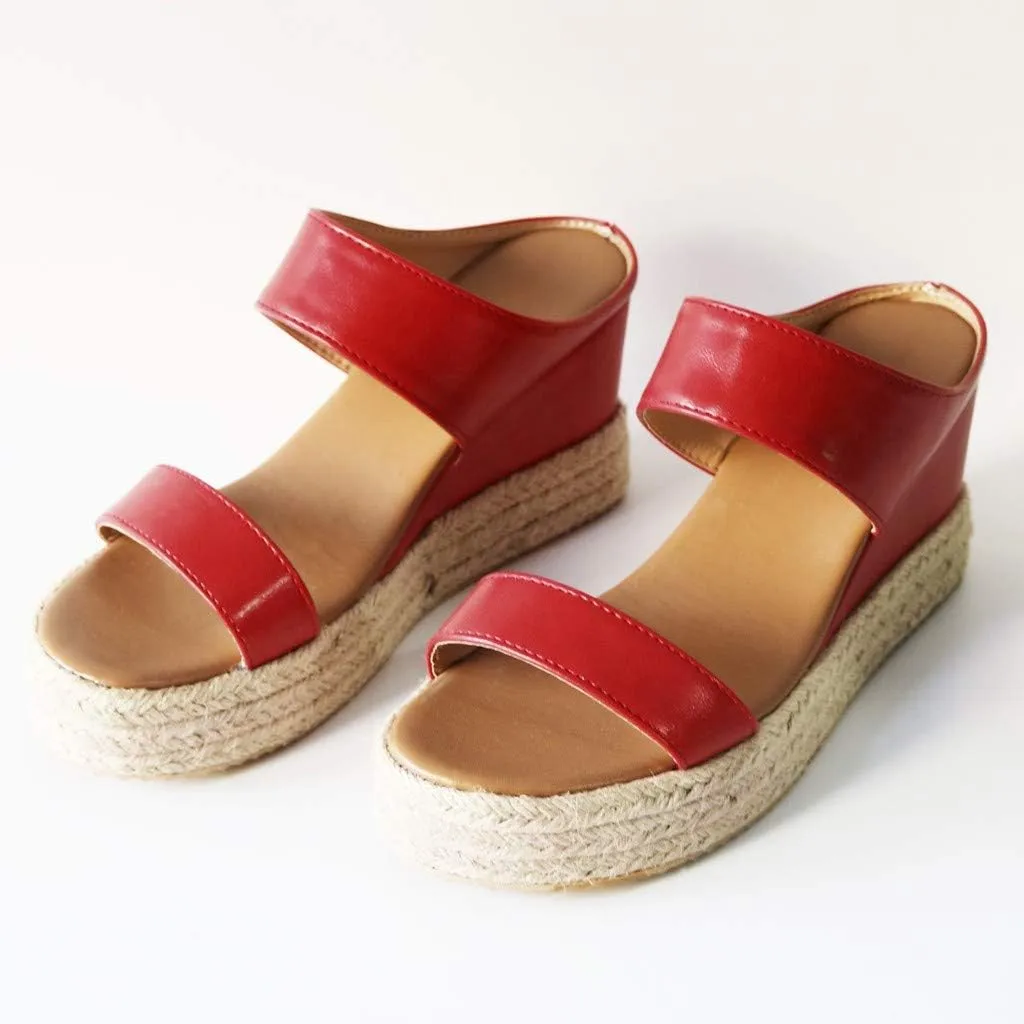 Eduavar Wedge Sandals for Women Dressy, Espadrille Sandals for Women Summer Travel Beach Sandals Platform Wedge Sandals