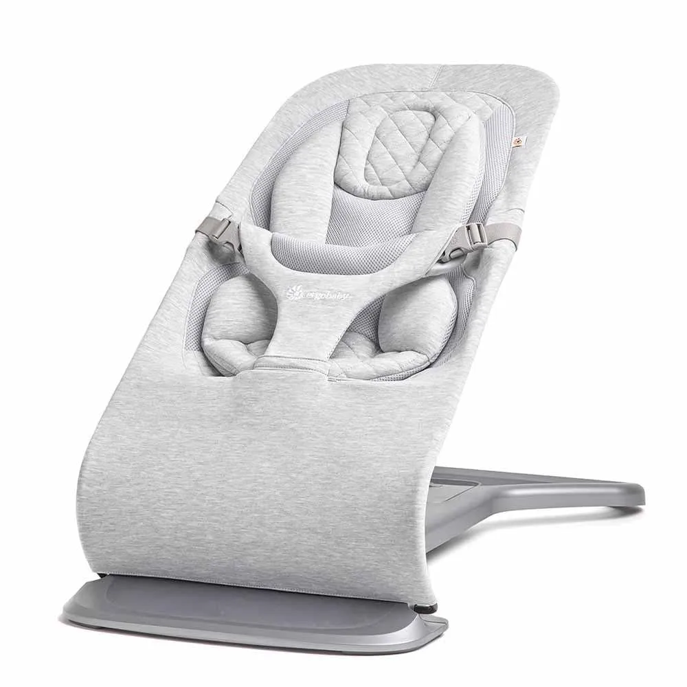 Ergobaby Evolve Bouncer with Toy Bar - Light Grey