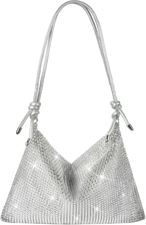 Evening Bag Clutch Purses for Women, Rhinestones Purse, Sparkling Envelope Evening Bag