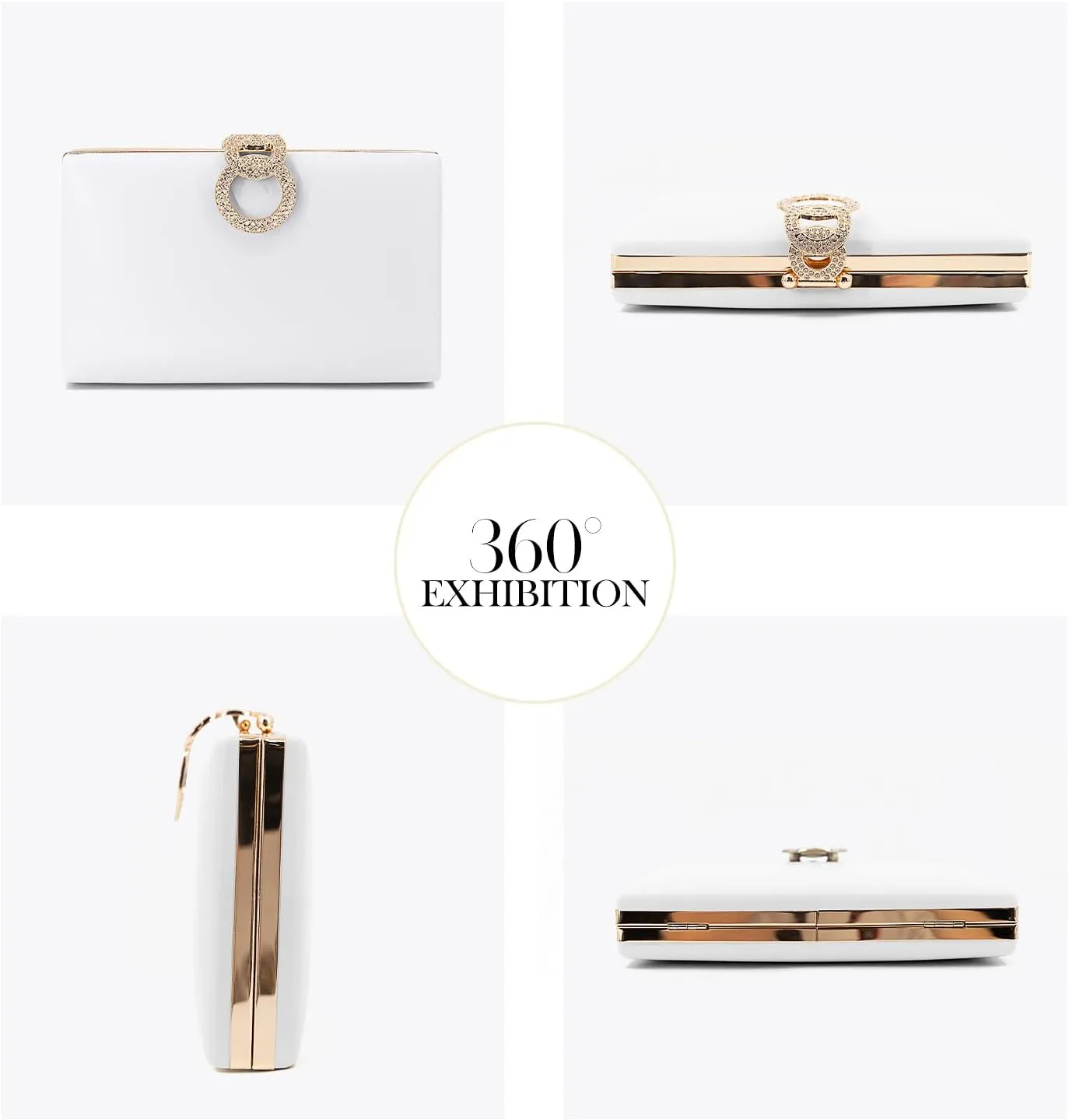 Evening Clutch Purses - Women's Evening Bag Party Purses Handbag for Cocktail/Prom/Party/Wedding/Formal