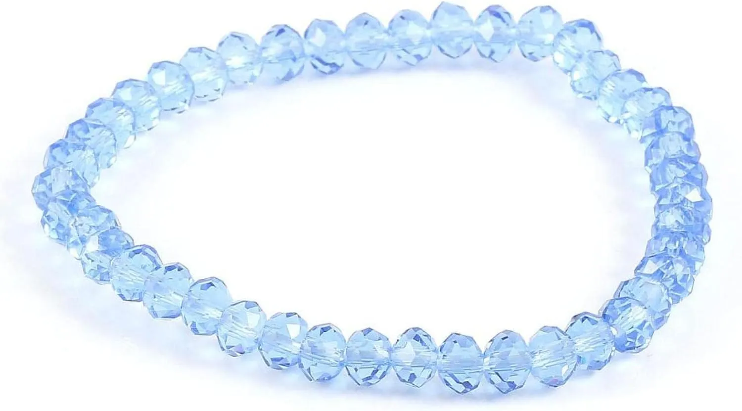 Fashion Colorful 4X6mm Glass Crystal Beaded Bracelets Rope Distance Bracelet Handmade Wrap Bracelet for Women