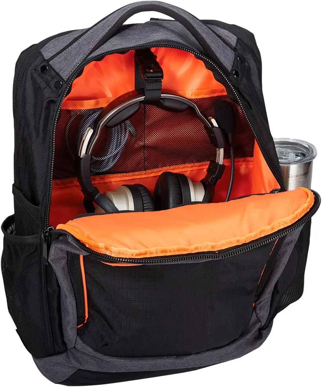 Flight Outfitters Aviator Spacious Durable Comfortable Padded Carry On Travel Backpack with Multiple Pockets for Men & Women, Black/Gray