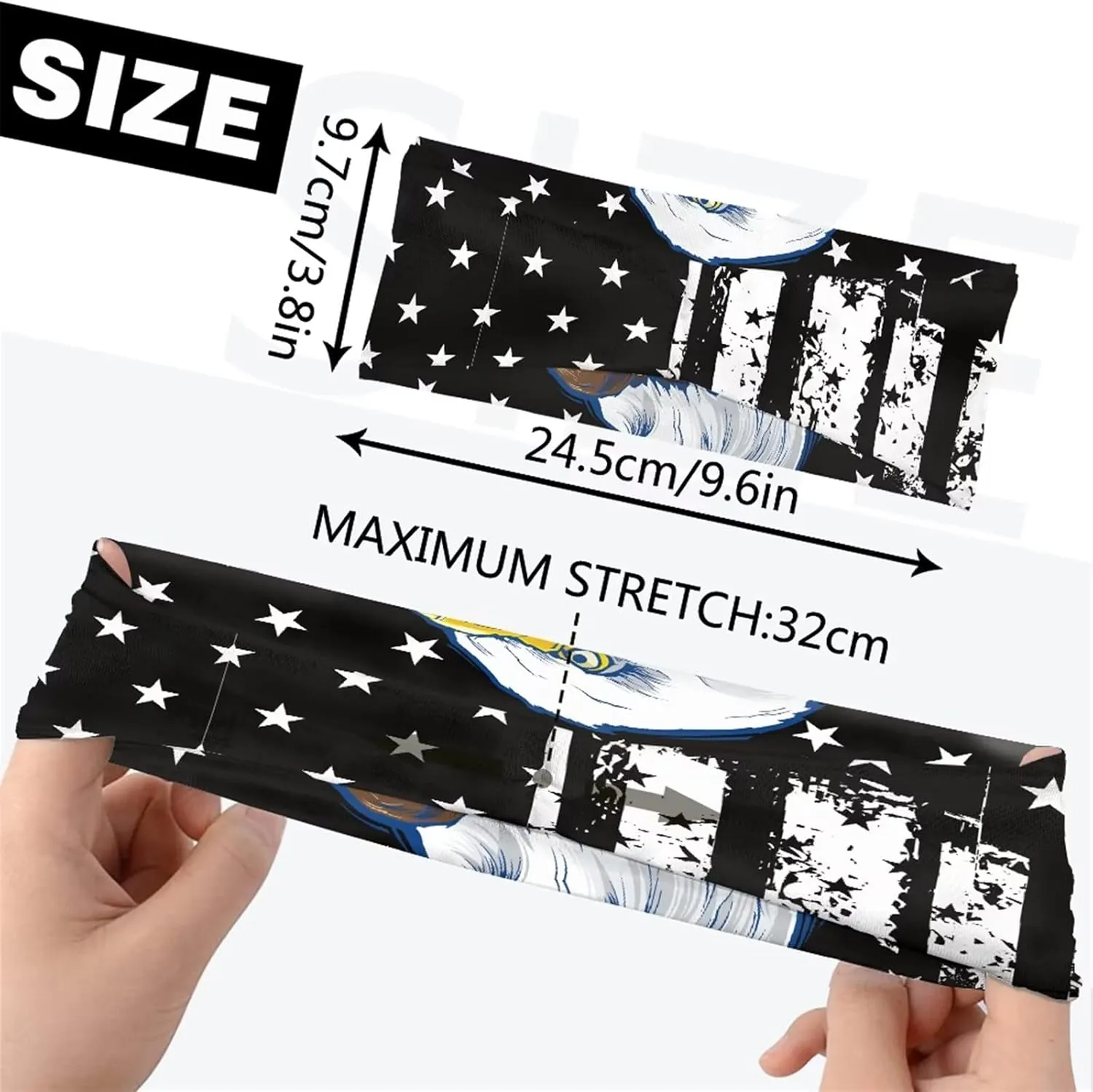 Forchrinse Cow Print Sweatband Sweat Headband for Women Men Cute Sport Headband Set of 4 for Running Yoga Fitness